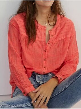 Pilcro Anthropologie Mila Blouse Medium